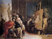 Giovanni Battista Tiepolo Alexander in the studio oil on canvas